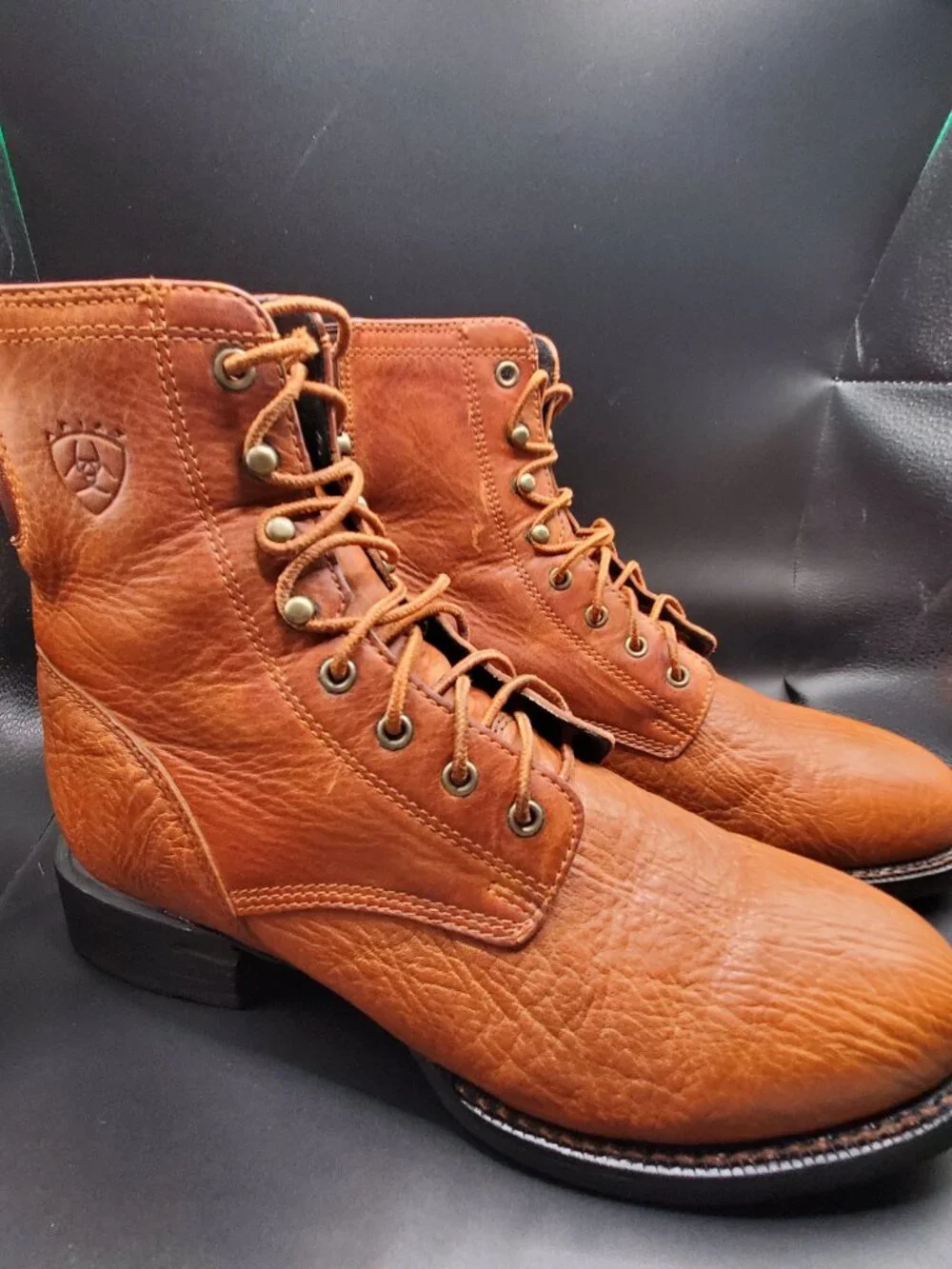 Ariat Cobalt Leather Lace-Up Boots Men's US 8.5D